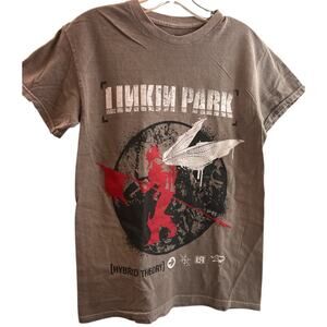 Linkin Park T-Shirt Soldier Hybrid Theory Brown New Size Small